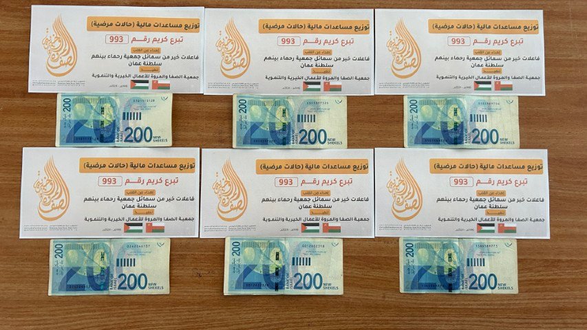 المشروع / توزيع مساعدات مالية وعينية ( حالات مرضية ) 993