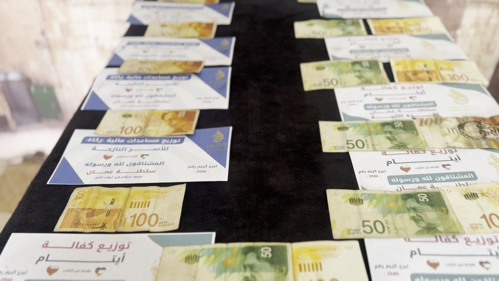 كفالة أيتام ومساعدات مالية وسقيا ماء وتوزيع وجبات قدر أرز ودجاج